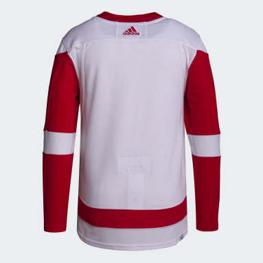 Maillot Extérieur Red Wings Authentique blanc Hommes Hockey