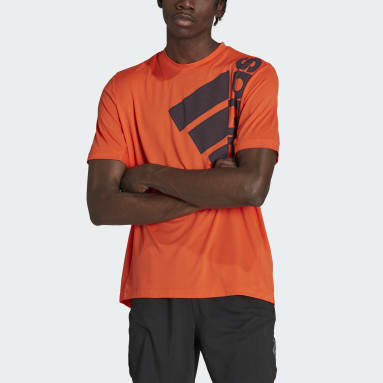 T-shirt de training Big Badge of Sport Orange Hommes Fitness Et Training