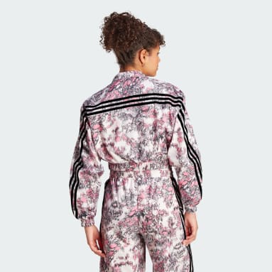 Women Sportswear Pink Future Icons 3-Stripes Woven 1/4 Zip Jacket