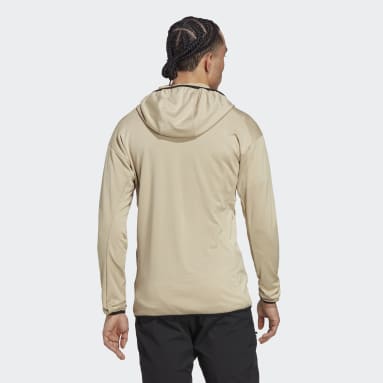 Campera de Senderismo Liviana con Capucha Terrex Tech Flooce Beige Hombre TERREX