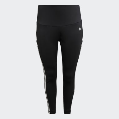 Dames Yoga Designed to Move High-Rise 3-Stripes 7/8 Sport Legging (Grote Maat)