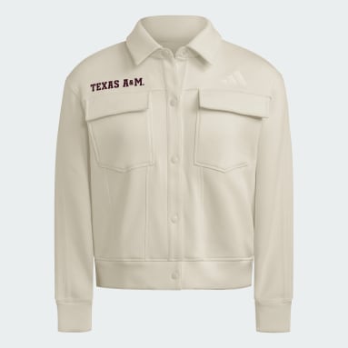 Texas A&M Aggies Women's Exclusive Faux Denim 3-Stripes Fleece Jacket