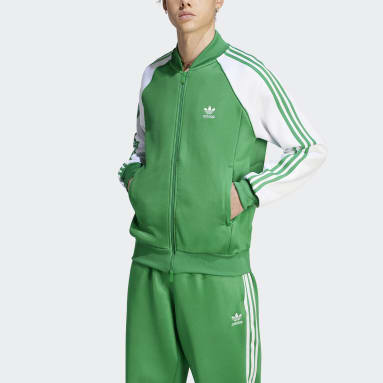 ผู้ชาย Originals สีเขียว เสื้อแทรคแจ็คเก็ต Adicolor Classics+ SST