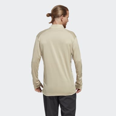 Mænd TERREX Beige Terrex Multi Half-Zip Long Sleeve T-shirt