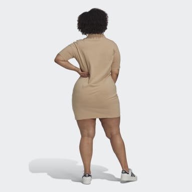 Adicolor Classics Tee Dress (Plus size) Beżowy