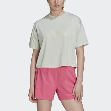 T-shirt Train Icons 3-Bar Logo vert Femmes Entraînement