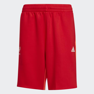 Kids Training Red Messi Shorts
