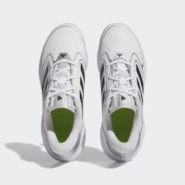 Women's Softball White Adizero PureHustle 3 Cleats