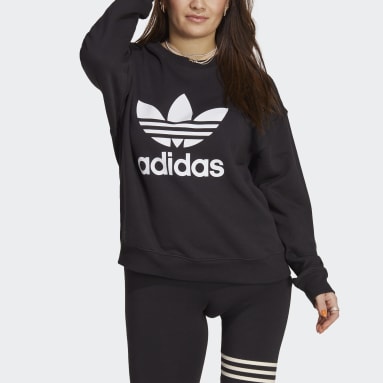 Sweatshirt Trefoil Preto Mulher Originals