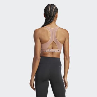 Nữ Gym & Training Áo Bra Tập Luyện Medium Support 3 Sọc adidas Powerreact