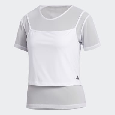 Women Yoga White Power Two-in-One Tee