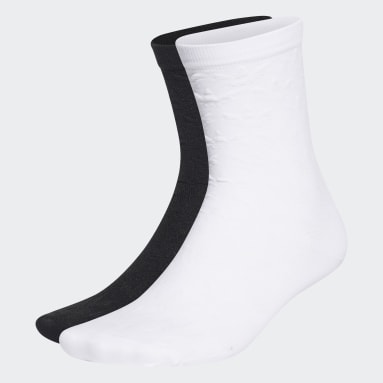 Originals Jacquard Trefoil Crew Socken, 2 Paar Weiß