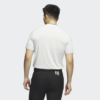 Polo en jacquard Adi Mock Gris Hommes Golf