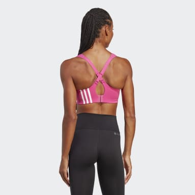 Women Gym & Training Pink adidas TLRD Impact Training High-Support Bra