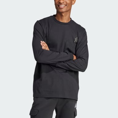 Buy Adidas Originals men regular fit long sleeve mesh outdoor shirt black  Online