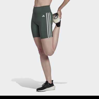 Dames Fitness En Training Training Essentials 3-Stripes High-Waisted Korte Legging