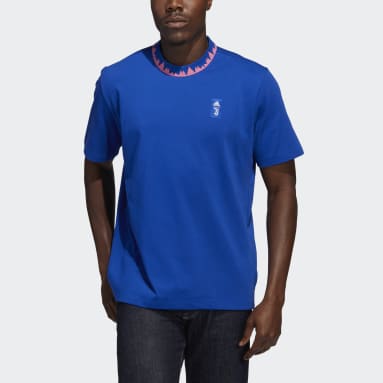 Camiseta Juventus Lifestyler Heavy Cotton Azul Hombre Fútbol