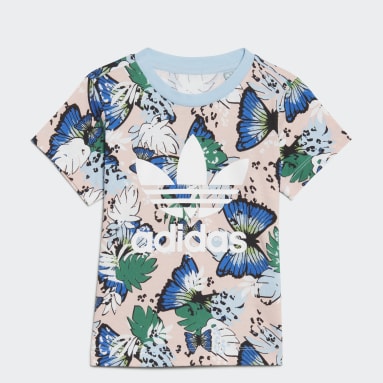 Girls Originals Pink HER Studio London Animal Flower Print Tee