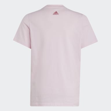 Kids Sportswear Pink Essentials Two-Color Big Logo Cotton Tee