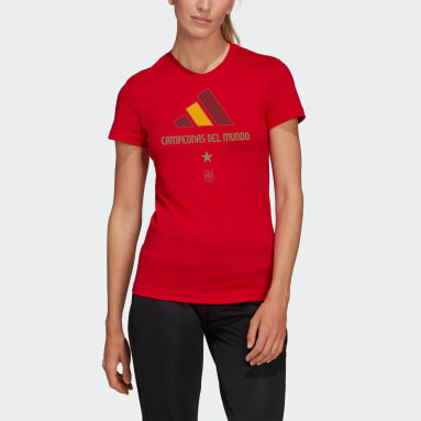 Women Football Red Spain WWC 2023 Winners Tee