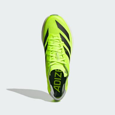 Adidas shoes neon green top