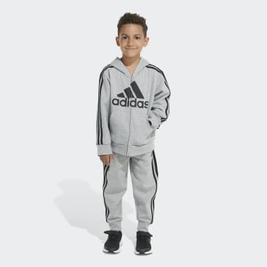 Children Sportswear Multi Essential Fleece Hooded Jacket Set