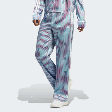 Pantalon Satin Xmas Bleu Femmes Originals