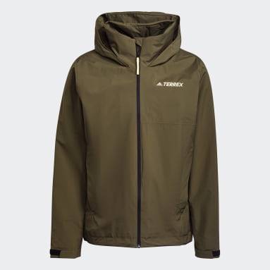 Terrex Multi RAIN.RDY Primegreen Two-Layer Regnjakke Grønn