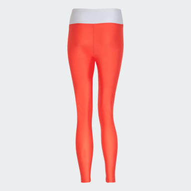 Licras Pretina Alta Designed to Move Colorblock Rojo Mujer Training