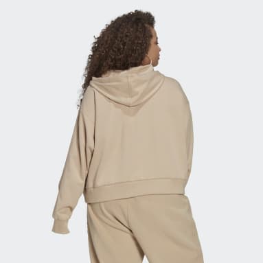 Women Originals Beige Always Original Laced Hoodie (Plus Size)