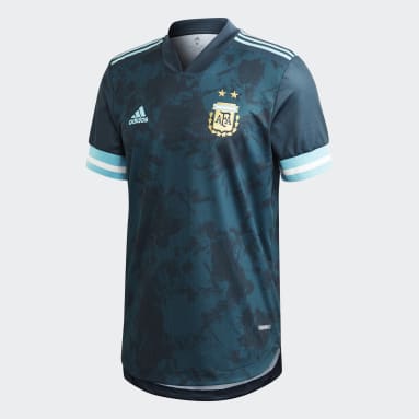 Camiseta Alternativa Oficial Argentina Azul Hombre Fútbol