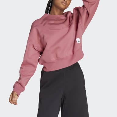 Frauen Sportswear Lounge Fleece Sweatshirt Rosa