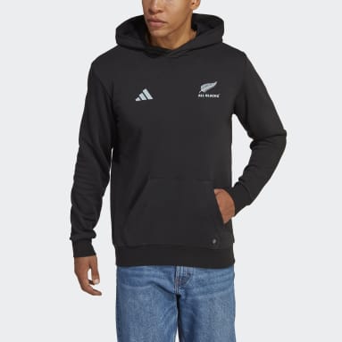 Camisola com Capuz de Adepto dos All Blacks Preto Homem Rugby