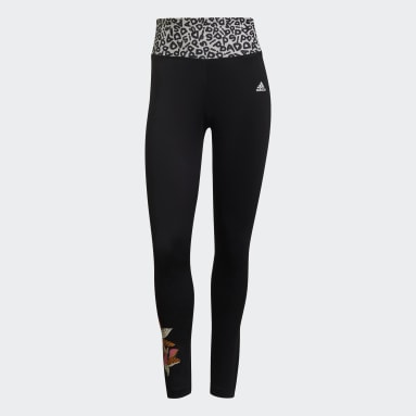 Licras FARM Rio Feel Brilliant AEROREADY Pretina Alta Negro Mujer Training