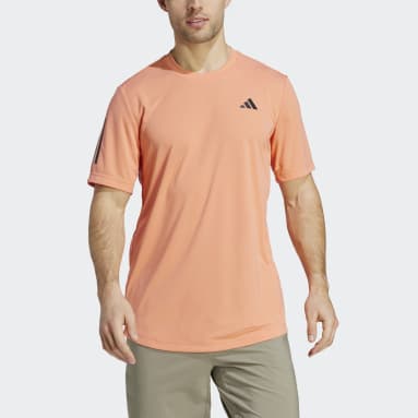 Camiseta Tenis Club 3 bandas Naranja Hombre Tenis