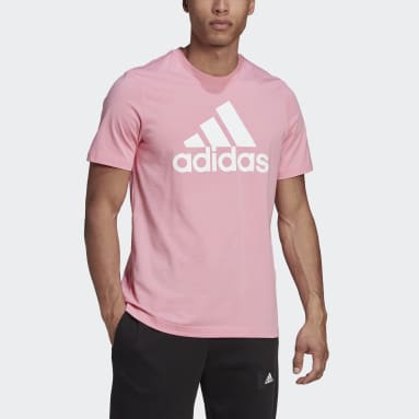 Men's Essentials Pink Essentials Big Logo Tee