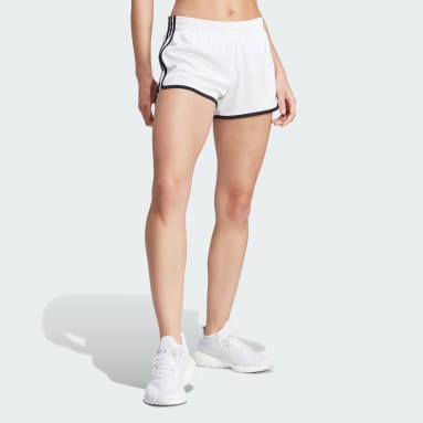 Women Running White Own the Run Shorts