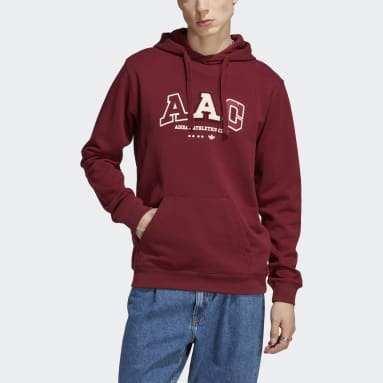 término análogo solamente corte largo Men's Burgundy Hoodies | adidas US