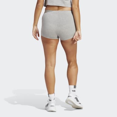 adidas Essentials 3-Stripes Bike Shorts - Grey, Women's Training