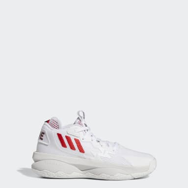 Youth Basketball White Dame 8 Shoes