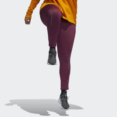 Women's Training Burgundy Techfit COLD.RDY Long Tights (Plus Size)