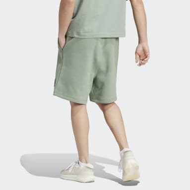 ผู้ชาย Sportswear สีเขียว กางเกงขาสั้นผ้าฟลีซ Lounge