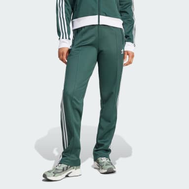 Green adidas tracksuit bottoms mens top