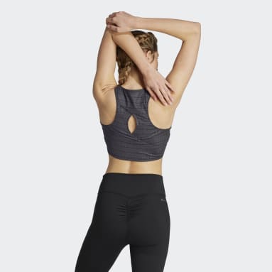 Top Yoga Studio Print Czerń