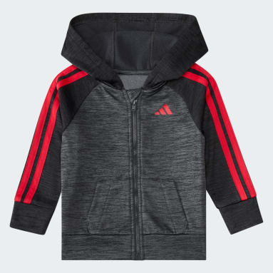 Infant & Toddler Sportswear Black 2-Piece Long Sleeve Poly Fleece Jacket & Jogger Set
