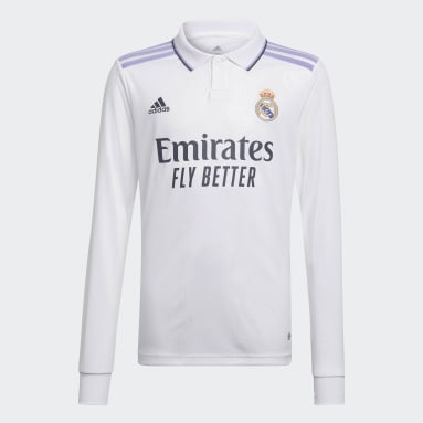 Camiseta manga larga primera equipación Real Madrid 22/23 Blanco Niño Fútbol