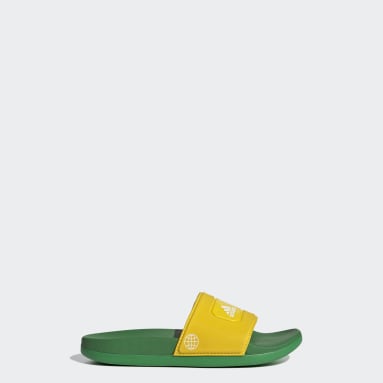 Kinderen Sportswear geel adidas adilette Comfort x LEGO® Slippers
