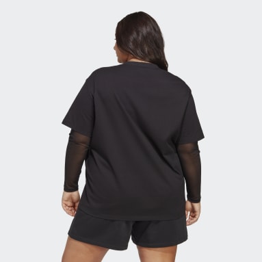 Camiseta Adicolor Essentials (Tallas grandes) Negro Mujer Originals