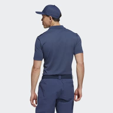 Men Golf Blue Go-To Seamless Golf Polo Shirt