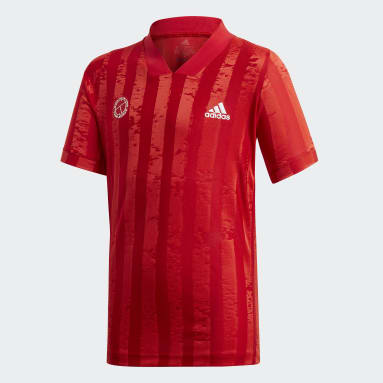 T-SHIRT GAR﻿Ç﻿ONS FREELIFT TENNIS Rouge Garçons Tennis